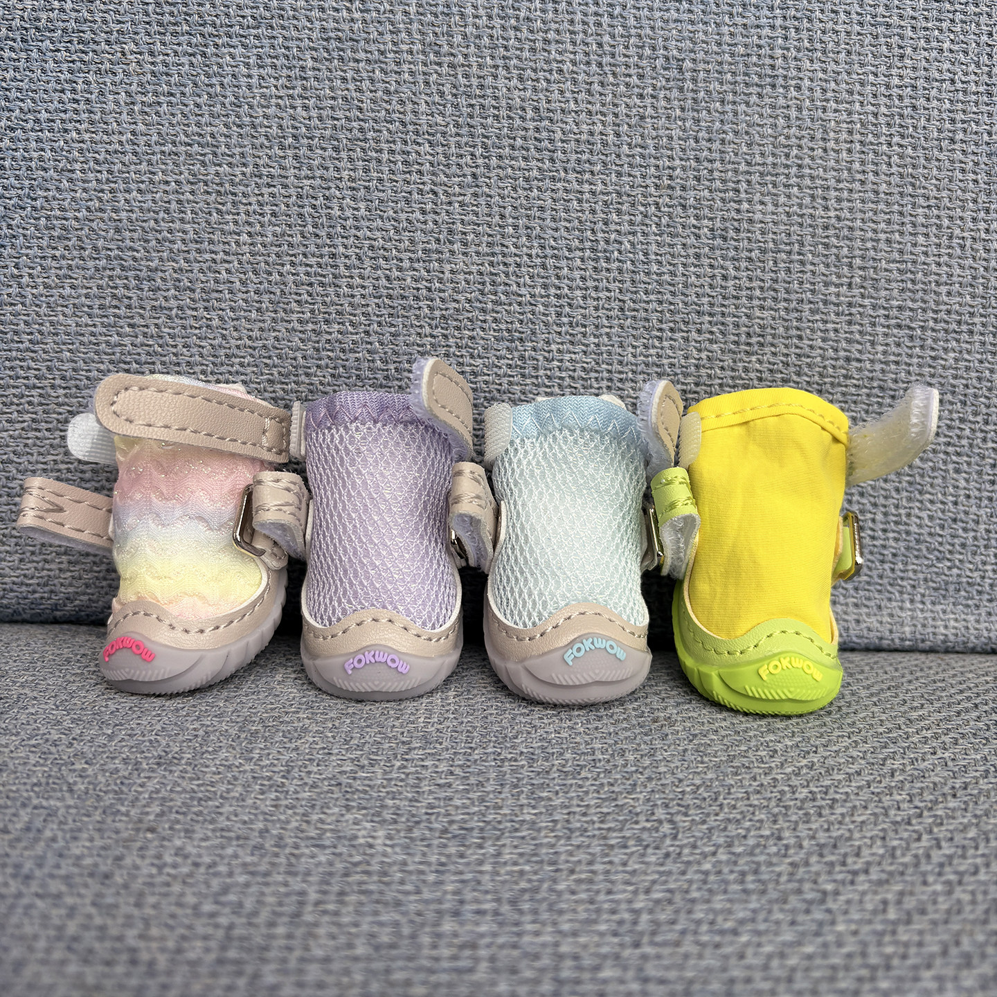 fK春夏宠物鞋30号超小码透气网面软底防滑不掉比熊博美吉娃娃鞋子