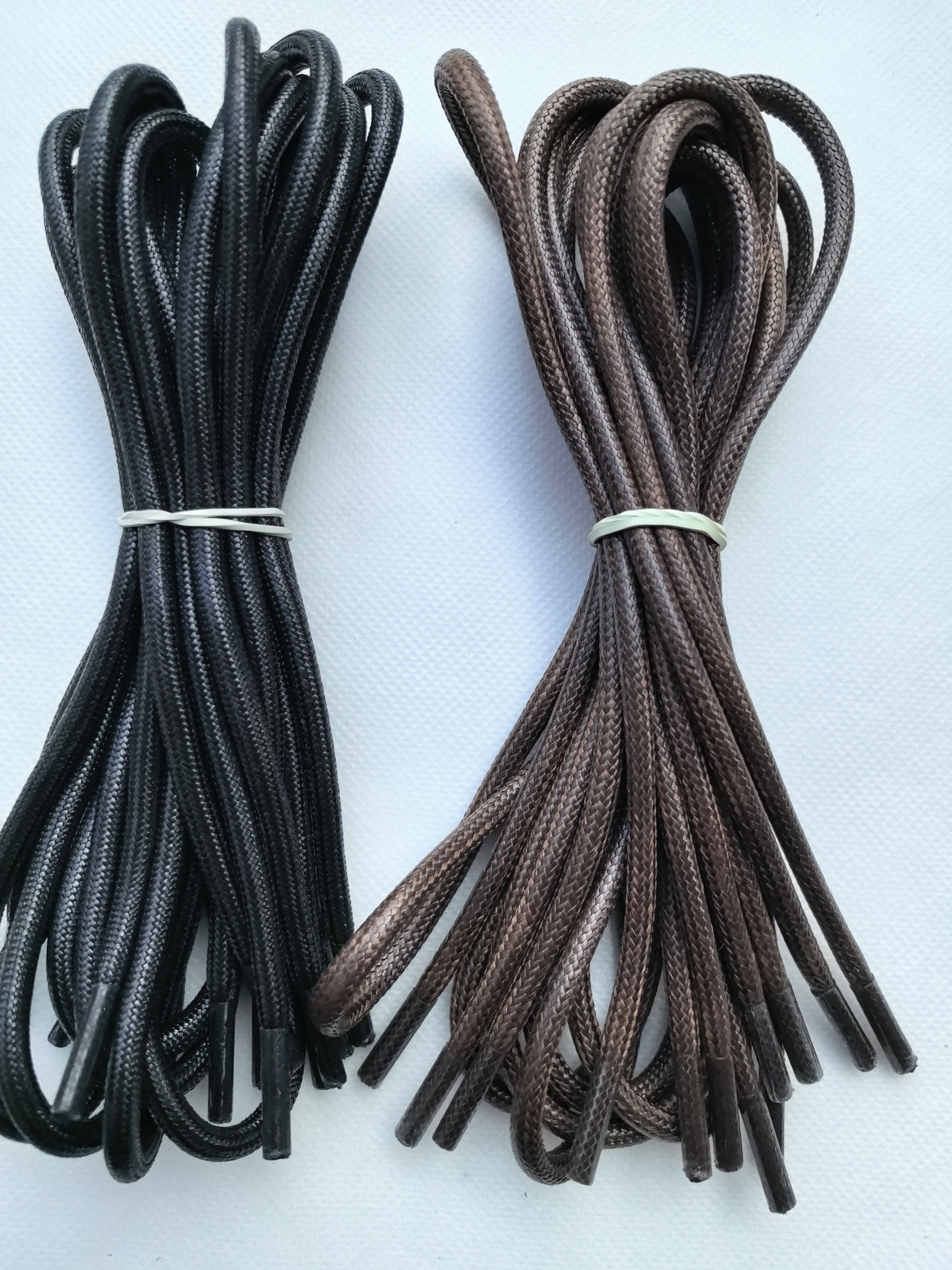 5mm加粗油蜡黑色高帮靴通用鞋带男女款棕色diy马丁靴圆绳平替鞋带