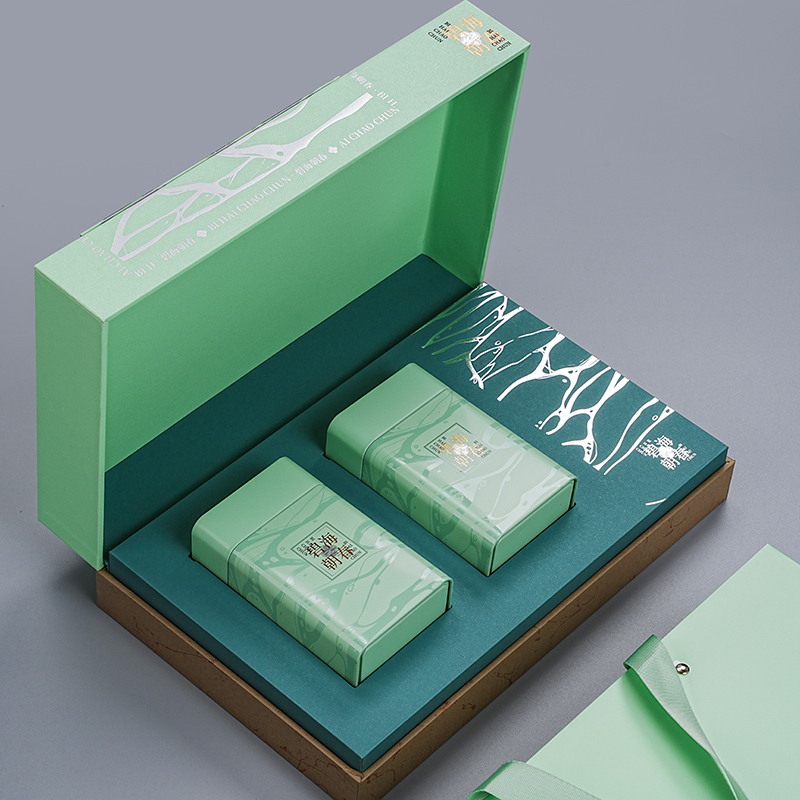 高档茶叶包装空礼盒绿茶明前龙井崂山茶叶包装盒半斤装通用茶叶盒