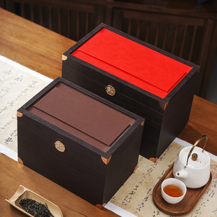 高档茶叶礼盒空盒半斤一斤装普洱茶散茶白毫银针储存箱包装盒定制