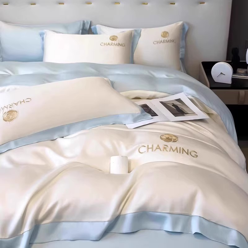 北欧新款现代简约水洗床单四件套