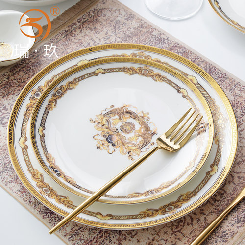 骨瓷可微波8/10英寸西餐盘菜盘