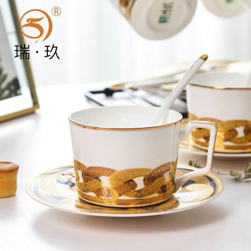 商用欧式金边上档次骨瓷咖啡杯碟套装咖啡碟咖啡勺陶瓷咖啡具礼盒在类目 餐饮具, 咖啡器具, 咖啡杯中 - 来自Buy2taobao.com提供专业的淘宝代购服务