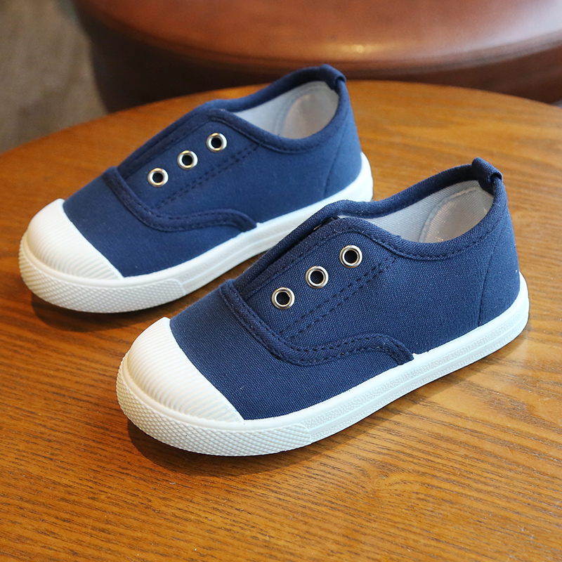 小白鞋校園軟底室內鞋男童