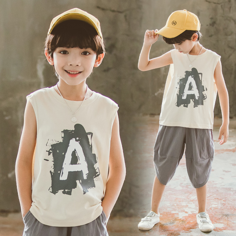 5男童无袖t恤中大童2019新款韩版10童装洋气体恤6儿童夏装男8岁潮在类目 男装, T恤中 - 来自Buy2taobao.com提供专业的淘宝代购服务