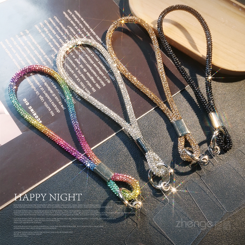 手机挂绳高端满钻挂链女时尚奢华水钻手提挂件钥匙相机壳通用新款