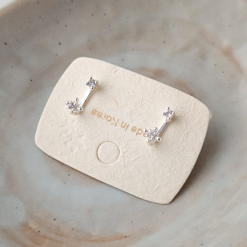 简约百搭镶钻星星耳钉女小众高级