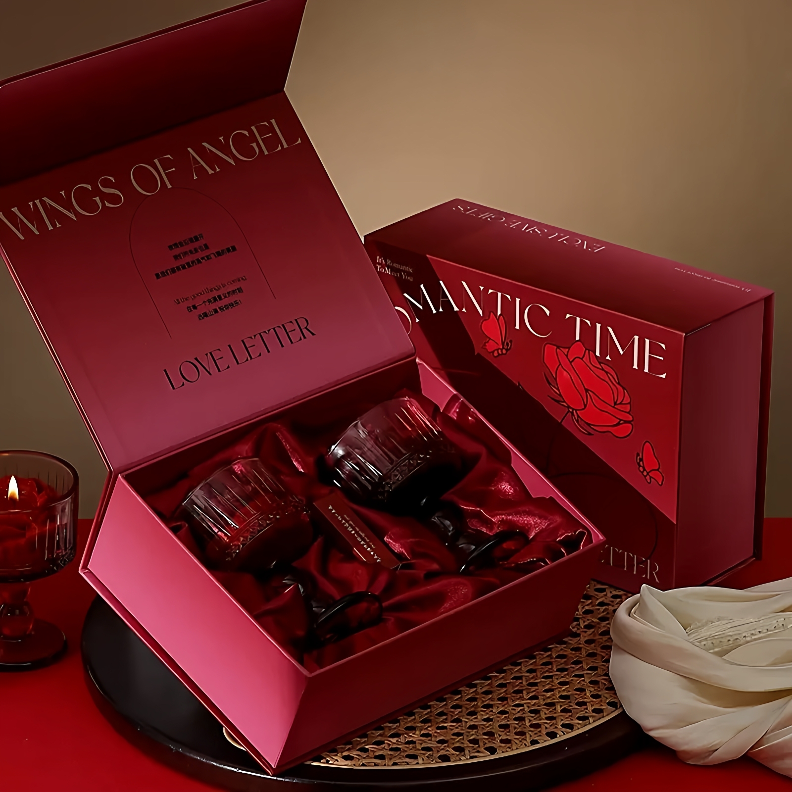 高级感情人节新婚礼物送新人结婚订婚伴手礼闺蜜生日礼物香薰礼盒
