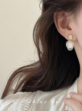 海边度假风贝壳流苏耳环女夏天2026新款爆款轻奢高级感耳饰耳坠