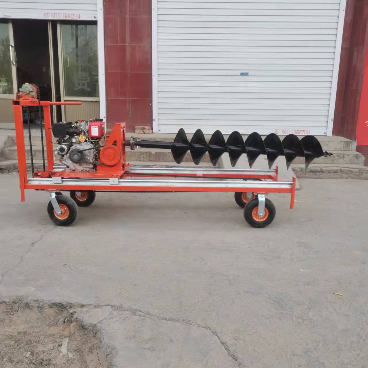 鑫农柴油横向钻孔机动力大