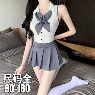 qqny制服成人性感jk秘书情取角色扮演超短裙大码 小胸紧身ol丝袜女