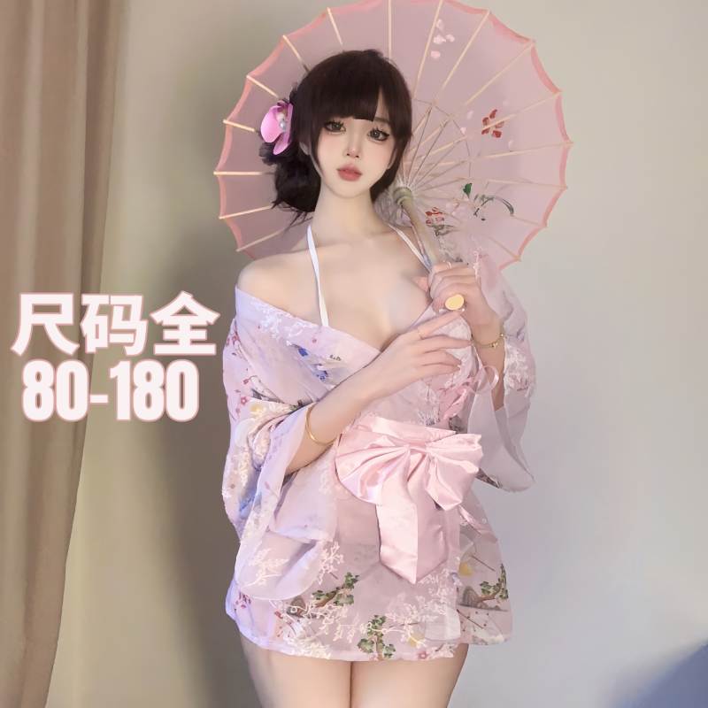 大码性感睡衣女纯欲风qqny和服