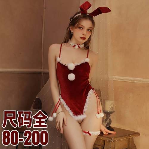 大码兔女郎200斤连体开裆套装