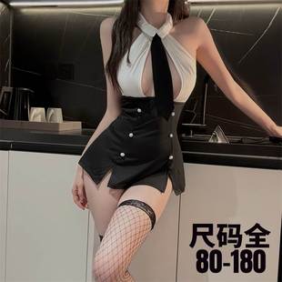 大码性感睡裙包臀裙紧身qqny秘书套装趣味内衣情调睡衣趣情刺激女