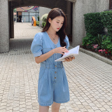 【现货】休闲工装风水洗牛仔连体裤842-P115-K168，女装连体裤，浙宝113