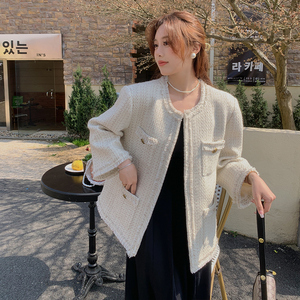 法式别致小香风外套女小个子2023春秋新款气质名媛简约高级感上衣图片