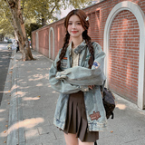 美式复古又酷又飒牛仔外套女春秋2025新款超火chic慵懒风夹克上衣，女装短外套，浙宝113