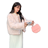 【新款】小香风仿兔毛仿皮草皮毛一体222-P175-K258，女装皮草，浙宝113