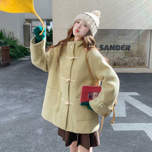 【大货】新国标90绒羊羔毛毛呢羽绒服 A18-P255-K398