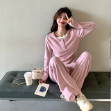 【现货】假两件上衣+长裤慵懒风两件套套装032-P150-K218，女装套装/套裙，浙宝113