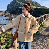 【现货】麂皮绒羊羔毛皮毛一体228-P160-K238，女装皮草，浙宝113