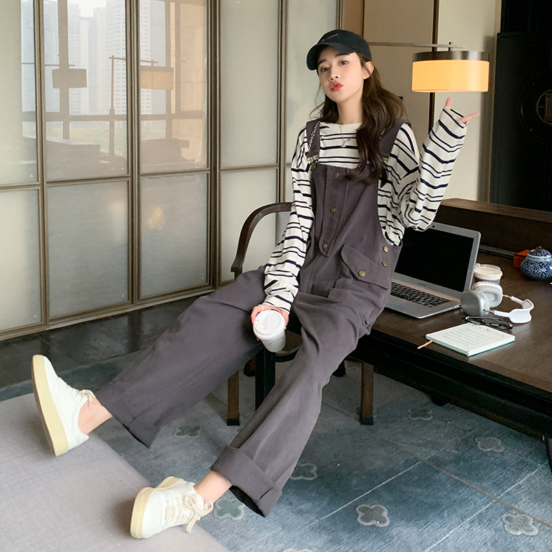 【现货】休闲工装风背带裤687-P105-K158,女装连体裤,浙宝113