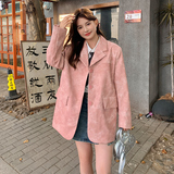 【大货已出】扎染工艺PU皮衣西装880-P145-K198，女装皮衣，浙宝113