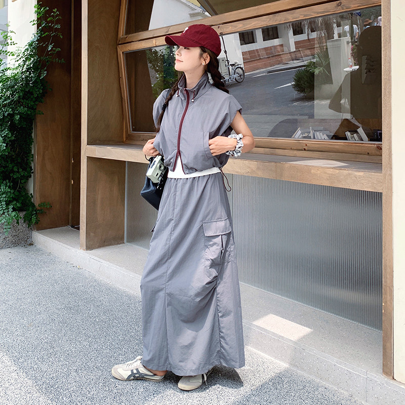 【新款】欧货工装风上衣+半裙两件套套装016-P125-K178,女装套装/套裙,浙宝113