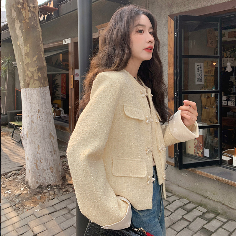 奶呼呼新中式小香外套女2025春秋新款高级感名媛气质超好看上衣潮图片
