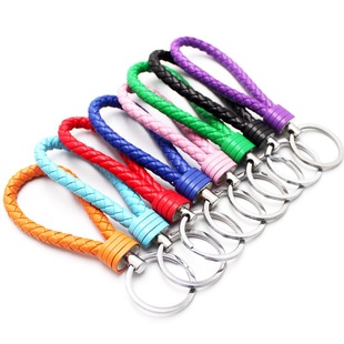 手工编织汽车钥匙扣男女汽车钥匙挂件钥匙绳链圈定制