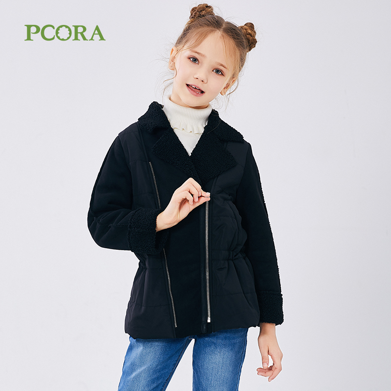 巴柯拉短款女童厚外套
