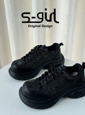 SGIRL TWTW丑萌松糕厚底休闲鞋女2025新款百搭轻便百搭运动老爹鞋