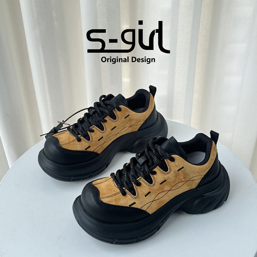 SGIRLTWTW复古大头厚底休闲鞋女