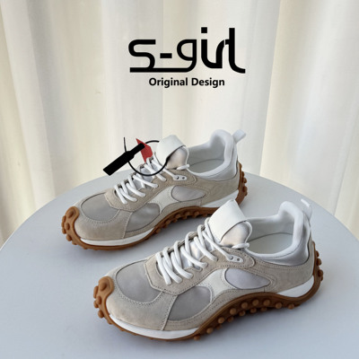 SGIRLTWTW设计感拼接德训鞋女
