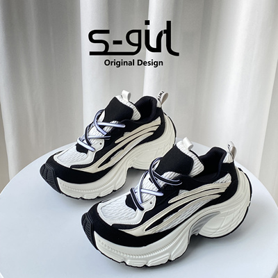 SGIRLTWTW网面透气轮胎老爹鞋女