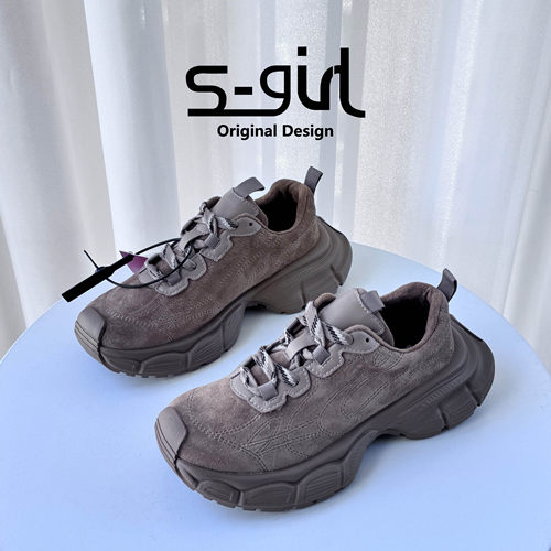SGIRLTWTW复古厚底老爹鞋女