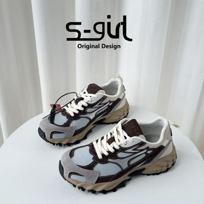 SGIRLTWTW拼色透气运动老爹鞋女