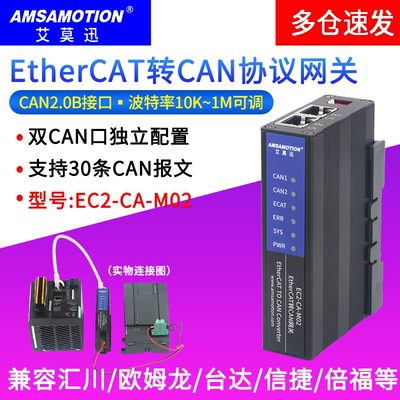 艾莫迅EtherCAT转CAN协议网关
