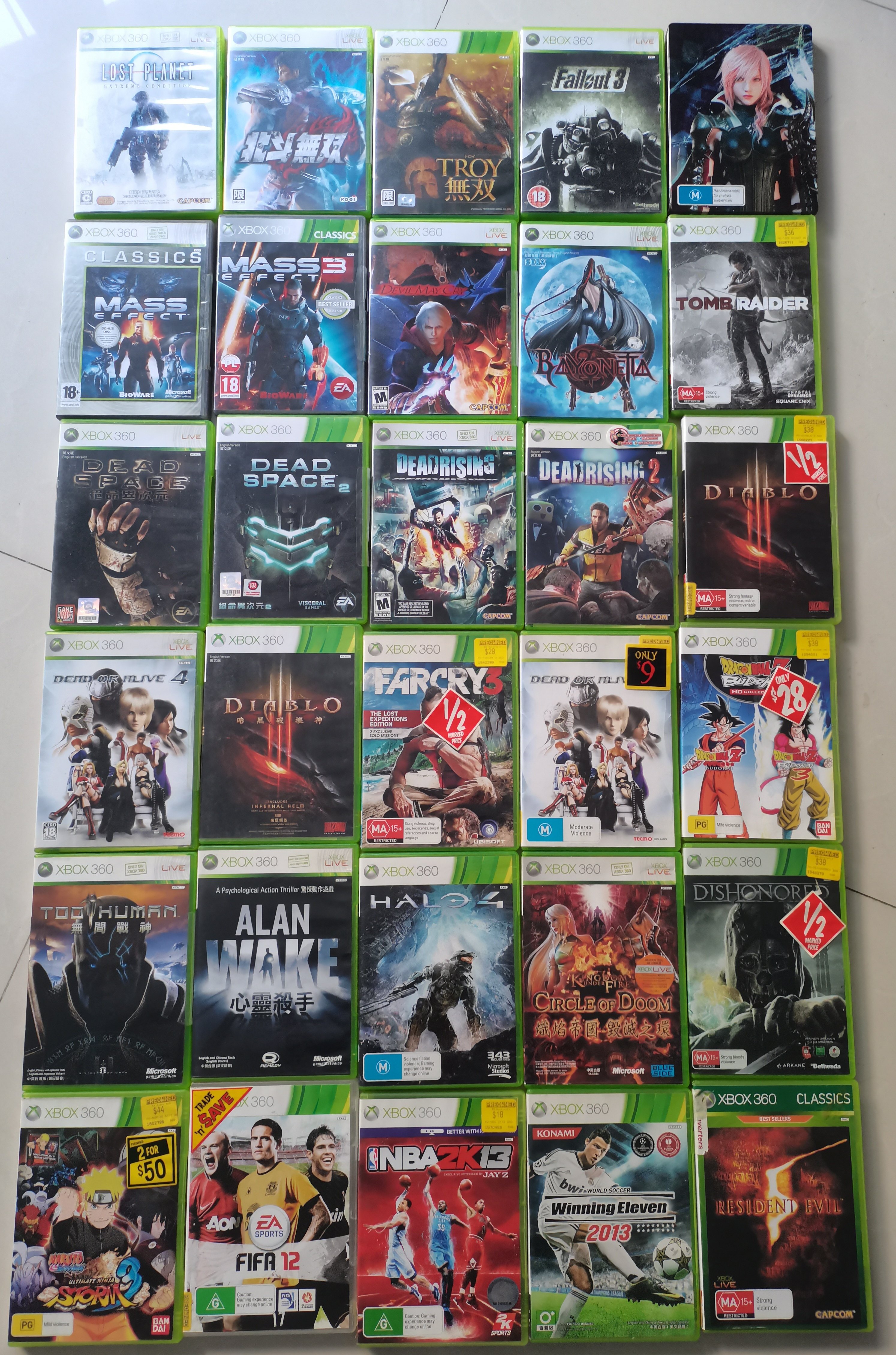 微软XBOX360体感游戏 XBOX360游戏 热门大作游戏 体感游戏光盘