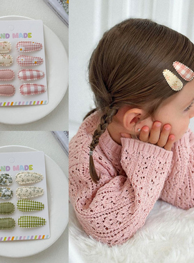 石川印象宝宝发饰可爱布艺水滴小BB夹婴儿发夹儿童刘海夹掰掰夹子