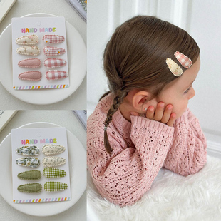 石川印象宝宝发饰可爱布艺水滴小BB夹婴儿发夹儿童刘海夹掰掰夹子