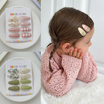 石川印象宝宝发饰可爱布艺水滴小BB夹婴儿发夹儿童刘海夹掰掰夹子