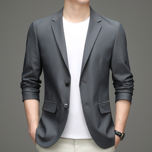 2021秋季新款宽松小西装中青年男士商务休闲西服外套AJY215-P185图片