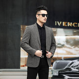 新款纯色休闲西装男修身帅气中青年西服男装外套KCN20718-1-P170，男装西服，电商B212（原钱塘6029）