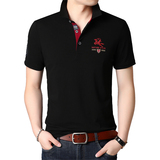 时尚休闲短袖T恤男棉质POLO衫夏季男士潮流绣标半袖体恤D8203-P65，男装T恤，电商B212（原钱塘6029）