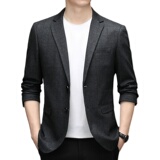 2021秋季新款男士商务休闲西服两粒扣格子便西西装ZELD3315-P160，男装西服，电商B212（原钱塘6029）