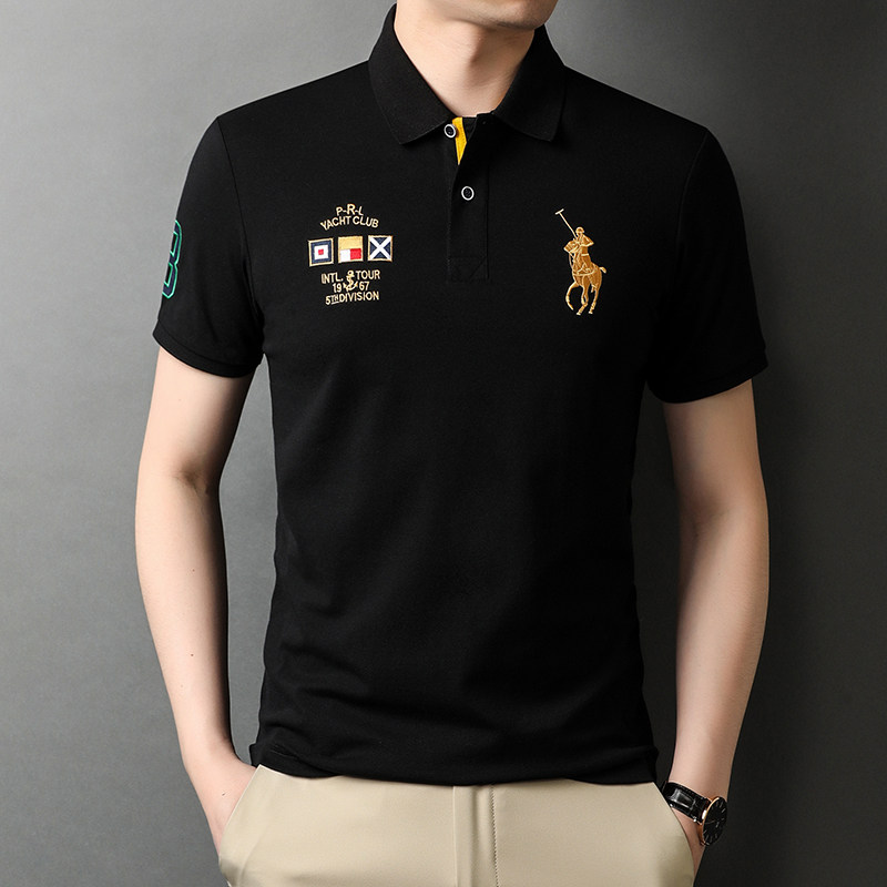 精品时尚短袖T恤男上衣夏季中年男士潮流半袖体恤polo衫D1203-P65,男装T恤,电商B212（原钱塘6029）
