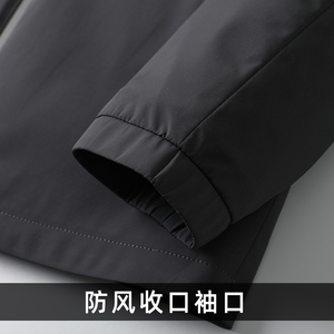 90白鸭绒羽绒服男连帽短款冬季新款防寒服爸爸冬装外套Q8809-P350图片