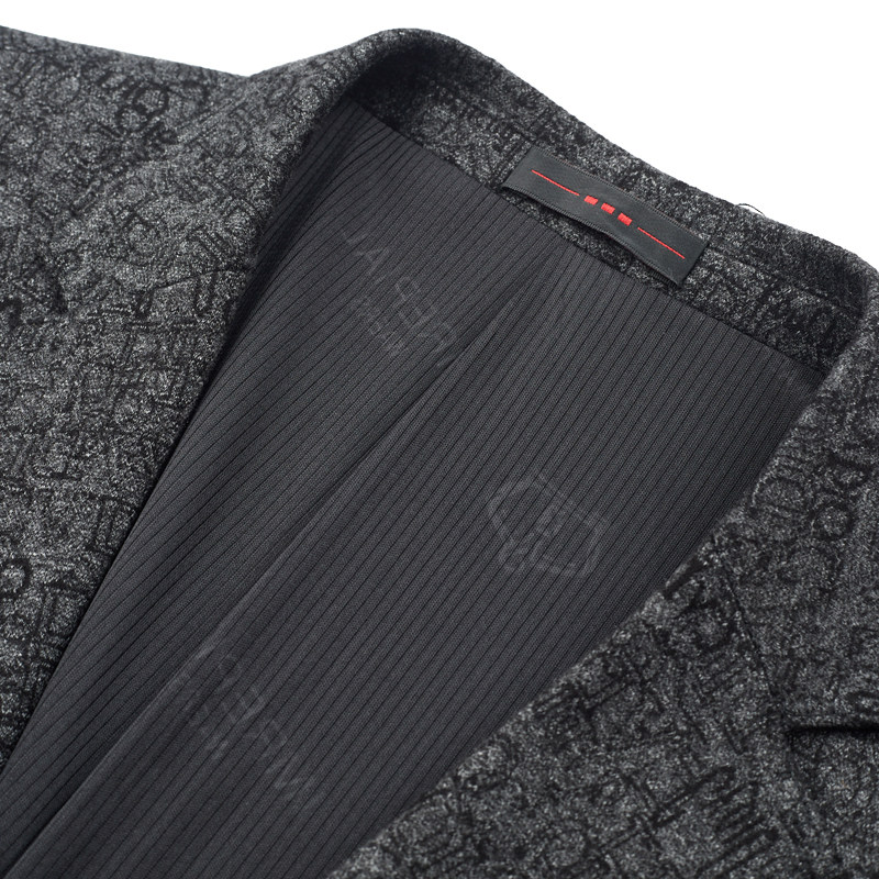 秋西服男装外套修身纯色印花休闲单件上衣潮流西服ZELD3319-P160,男装西服,电商B212（原钱塘6029）
