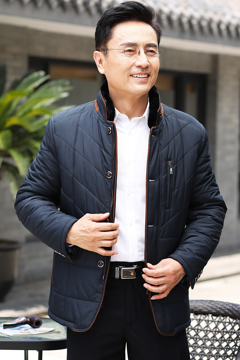 中年男士棉衣加厚保暖棉服冬季中老年人爸爸冬装外套HC165-P175,男装棉衣,电商B212（原钱塘6029）